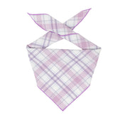 Flannel Dog Bandana, Plaid Bandana, Fall Bandana, High Quality Fabric, Lavender