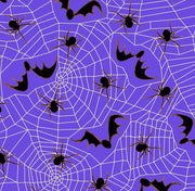 Halloween Bandana | Halloween Dog Bandana | Purple Spiders