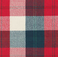 Load image into Gallery viewer, Flannel Dog Bandana, Plaid Bandana, Fall Bandana, High Quality Fabric, Red, Navy
