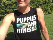 Puppies & Fitness Club Logo  | Crop Top