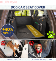 Large Seat Guard Waterproof Back Seat Extended Cover With Mesh Window Storage Pockets