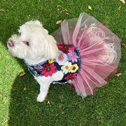 Plum Prosecco Bouquet Dress
