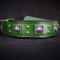 Load image into Gallery viewer, The "Eros" collar 2.5 inch wide Green
