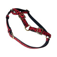 Load image into Gallery viewer, Red & Black Leopard Print Italian Leather Harness

