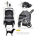 Load image into Gallery viewer, Travel Pet Stroller with Adjustable Handlebar

