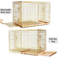 Load image into Gallery viewer, 24-42" Collapsible Copper Gold Dog Crate GLD24-42
