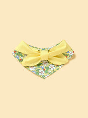 Bowtiful Garden Butter Yellow Floral Bandana 