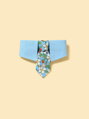 Blue Botanique Necktie Bandana 