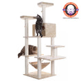 Load image into Gallery viewer, Armarkat 72" Beige Cat Tree With Spacious Condo SratchIng Post A7202
