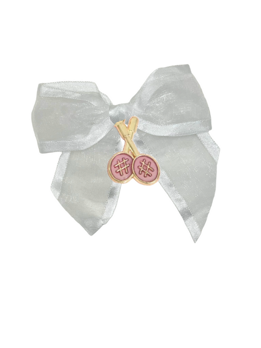 Pickleball Dog Bow Barrettes 