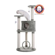 Armarkat Multi-Level Cat Condo Furniture Sisal Covered Scratcher 60