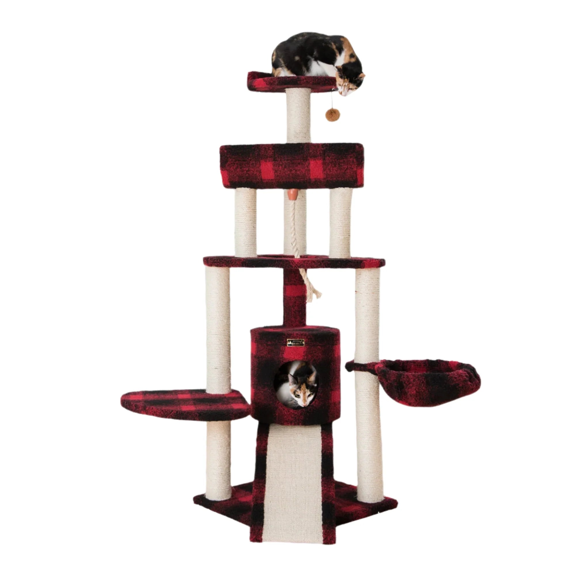 Armarkat Classic Cat Condo B5806 - Black/Red