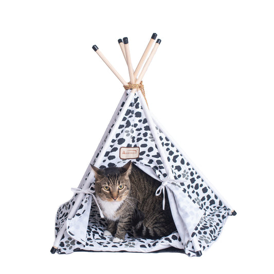 Armarkat Cat Teepee Bed C46 - White/Black