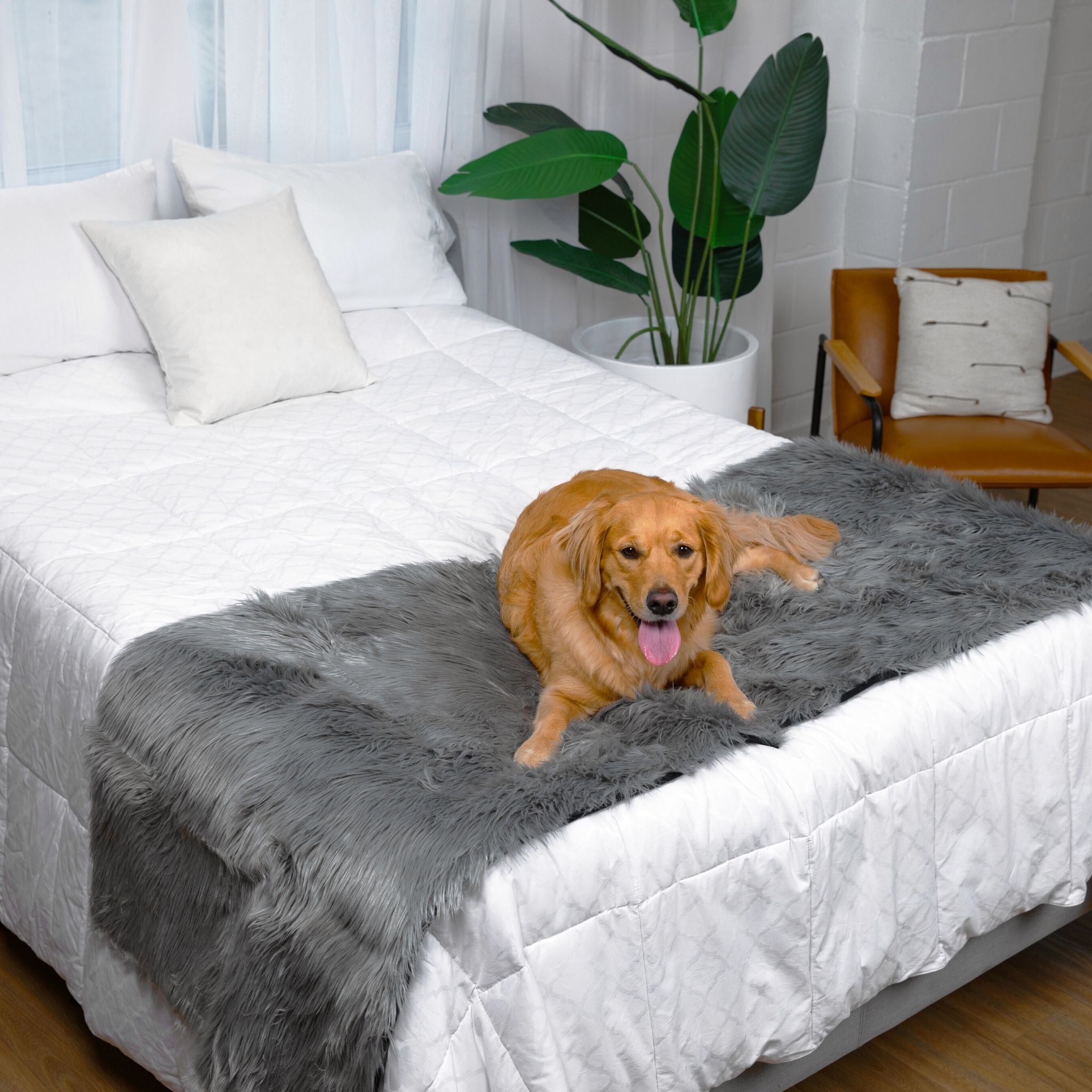 PupProtector™ Waterproof Bed Runner - Charcoal Grey - Southlake Paws
