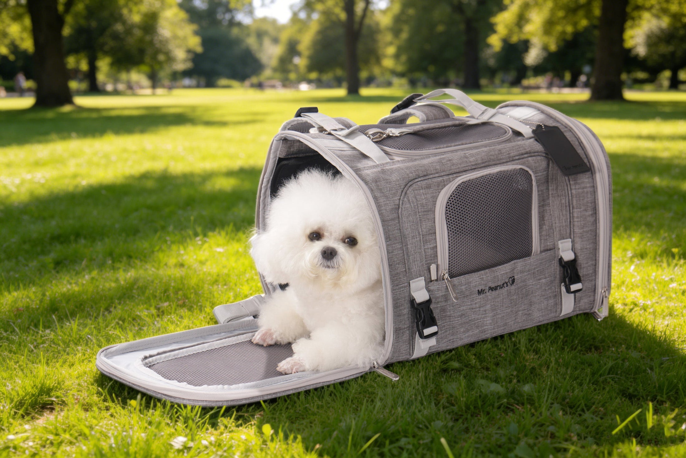 Mr. Peanut's Monterey Series Airline Compliant Horizontal Backpack Pet Carrier - Southlake Paws