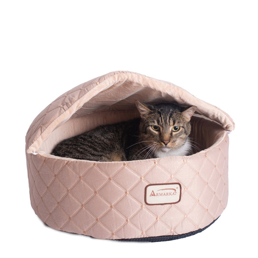 Armarkat Cuddle Cave Cat Bed C33HFS/FS-M - Apricot - Medium