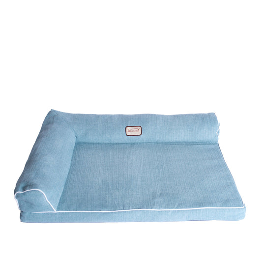 Armarkat Bolstered Pet Cushion D08A - Blue - Medium
