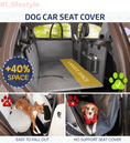 Load image into Gallery viewer, Large Seat Guard Waterproof Back Seat Extended Cover With Mesh Window Storage Pockets - Southlake Paws
