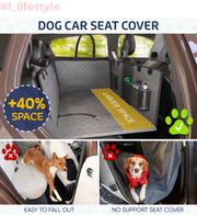 Large Seat Guard Waterproof Back Seat Extended Cover With Mesh Window Storage Pockets
