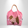 Load image into Gallery viewer, Women's Large Nylon Vintage Dog Classic Square String Handbag

