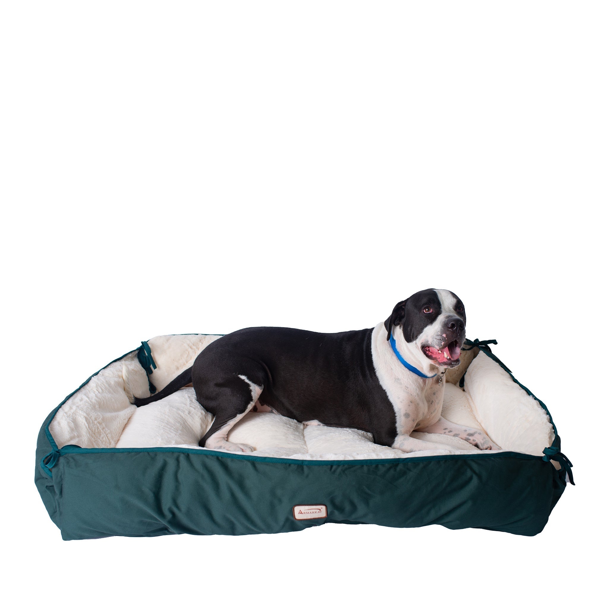Armarkat Dog Cushion - Green/Ivory - Large