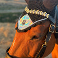 Load image into Gallery viewer, Holographic Ultra Bling Horse Browband by Southlake Paws, featuring a shimmering design and decorative embellishments.
