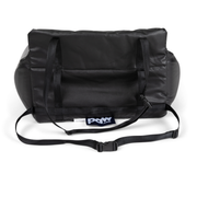 PupProtector™ Faux Leather Memory Foam Dog Car Bed -  Black