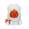 Load image into Gallery viewer, Chiffon Rose Halloween Pumpkin Dog Outfit 
