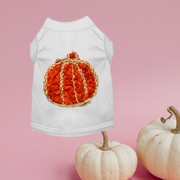 Chiffon Rose Halloween Pumpkin Dog Outfit 