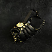 'Maximus'' Basket Muzzle Black & Gold