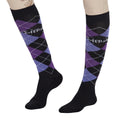 Load image into Gallery viewer, TuffRider Argyle Knee Hi Socks

