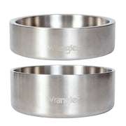 Wrangler® Double‑Walled Stainless Steel Bowl – Silver