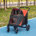 Load image into Gallery viewer, One-Click Foldable Stroller for Large Medium Small Dogs, Pet, Cats with Storage
