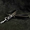 Load image into Gallery viewer, Black studded leash
