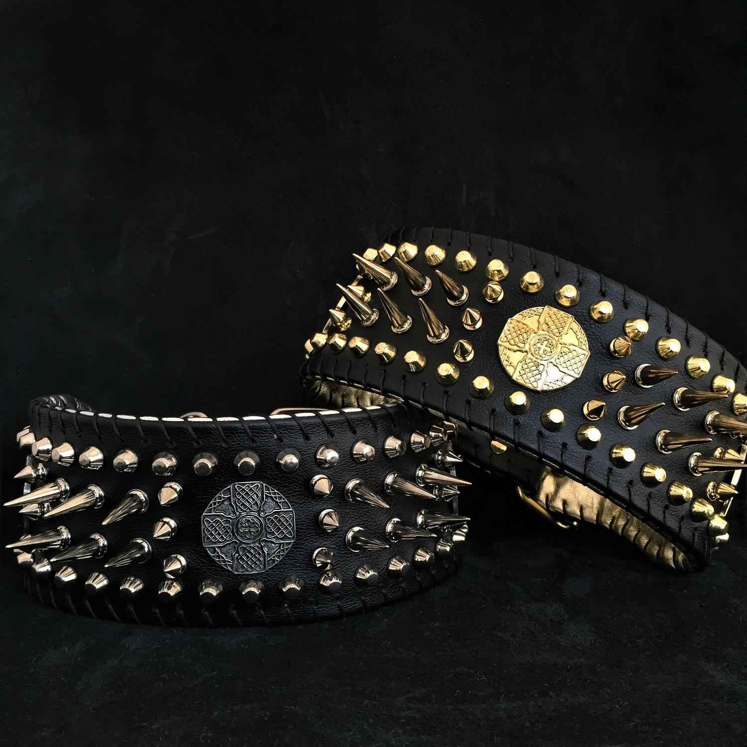 'Imperium'' hand stitched 8 cm wide show collar