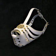 'Maximus'' Basket Muzzle White & Gold