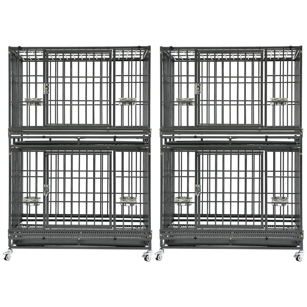 37" Stackable Heavy Duty Dog Crate 371D03