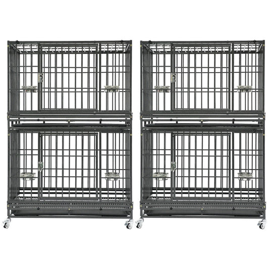37" Stackable Heavy Duty Dog Crate 371D03