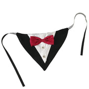 2-Button Tuxedo & Bow Tie Dog Bandana