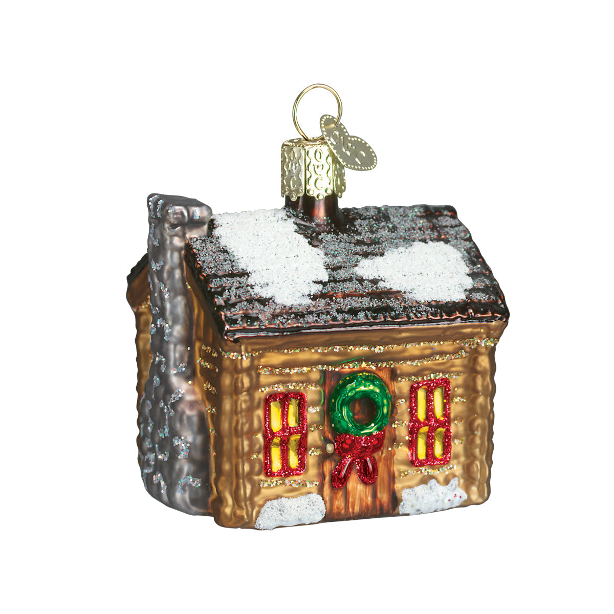 Log Cabin Ornament - Southlake Paws