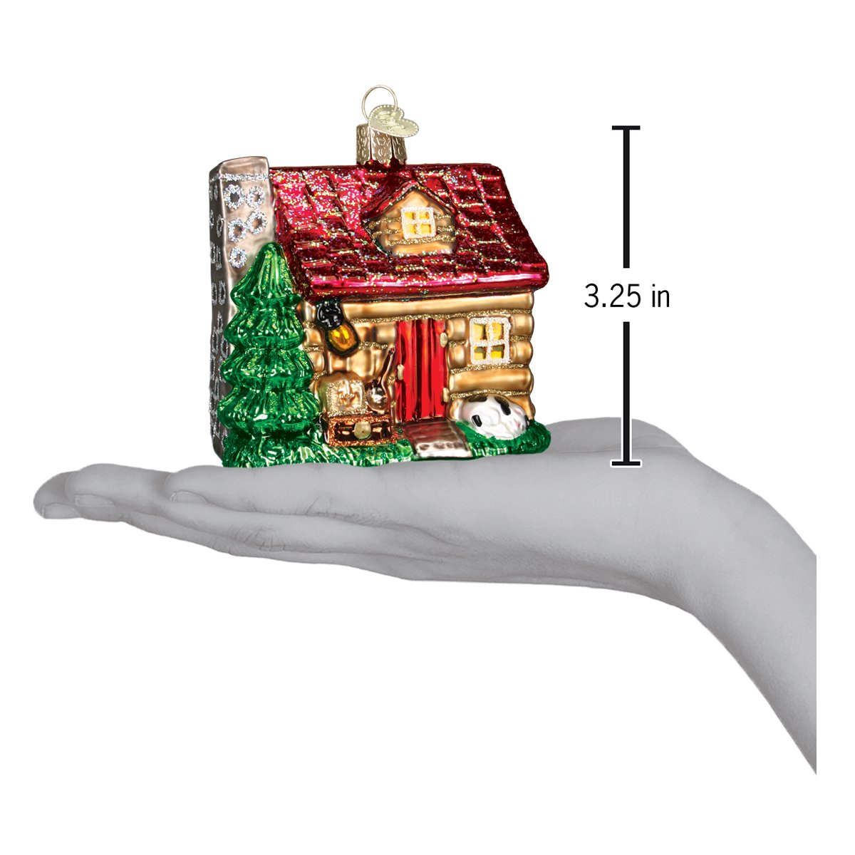 Lake Cabin Ornament - Southlake Paws