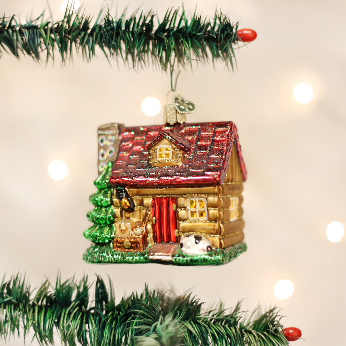 Lake Cabin Ornament - Southlake Paws