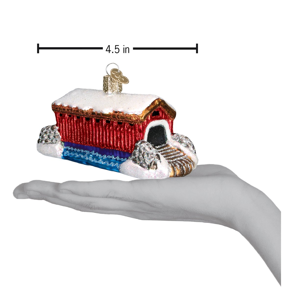 Covered Bridge Ornament - Southlake Paws