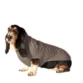 Load image into Gallery viewer, Gray Cable Knit Dog Sweater
