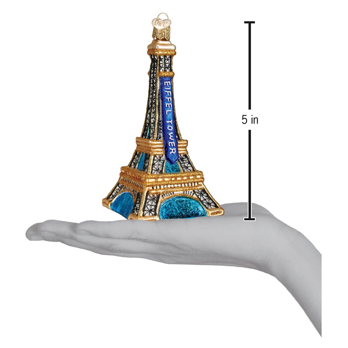 Eiffel Tower Ornament - Southlake Paws