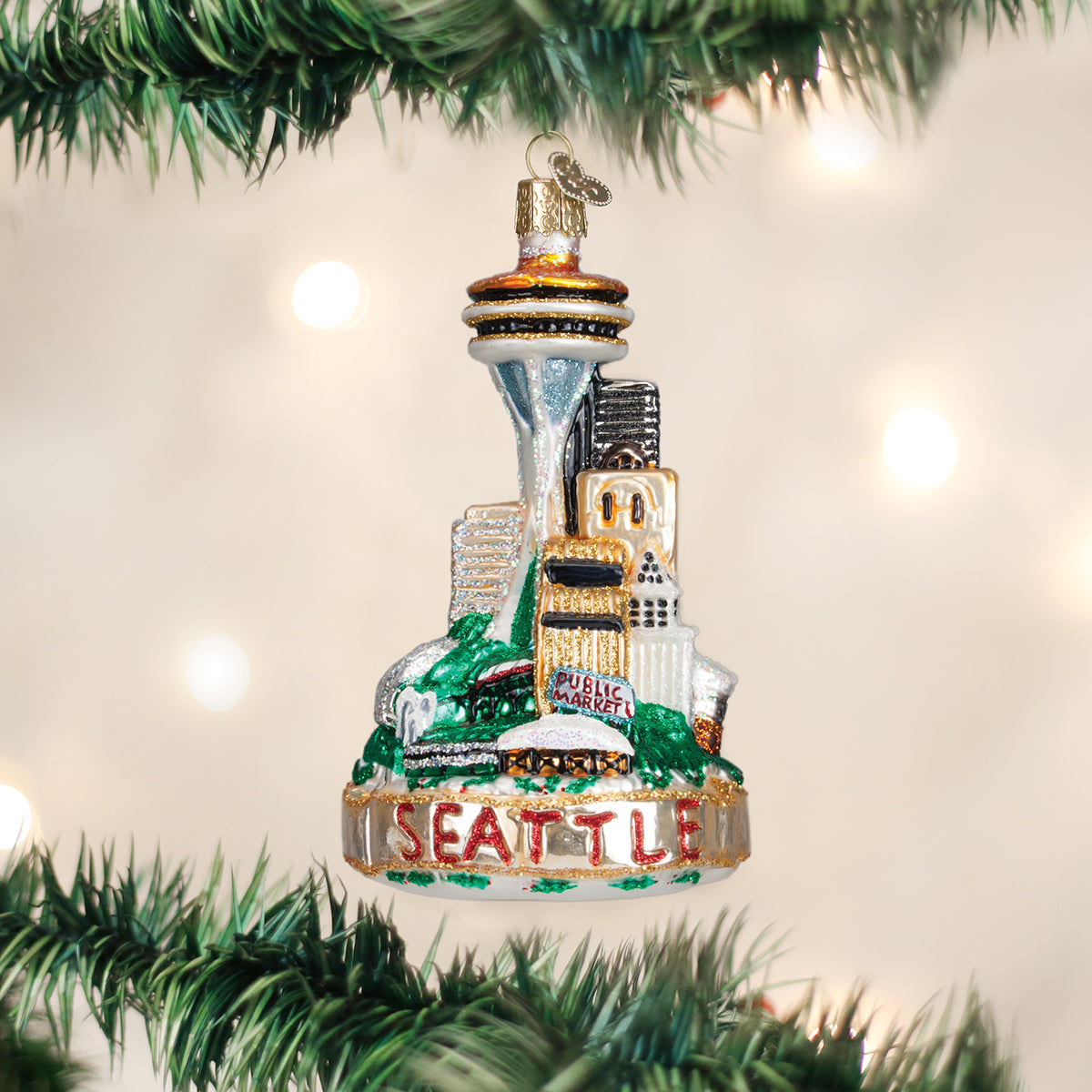 Seattle Skyline Ornament - Southlake Paws