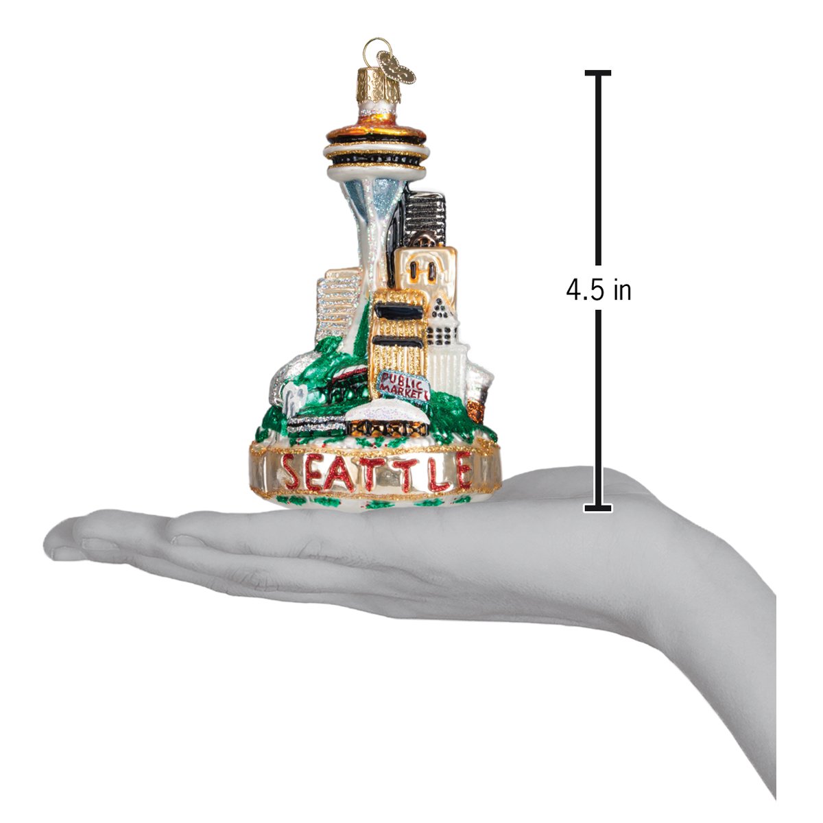 Seattle Skyline Ornament - Southlake Paws