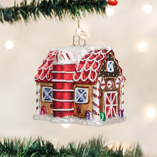 Gingerbread Barn Ornament - Southlake Paws