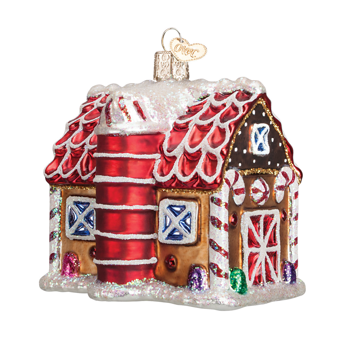 Gingerbread Barn Ornament - Southlake Paws