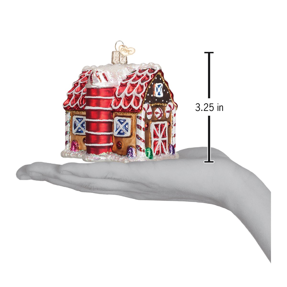 Gingerbread Barn Ornament - Southlake Paws
